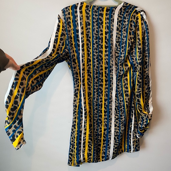 Priscilla Dress in Yellow Leopard Stripe - Picture 4 of 5